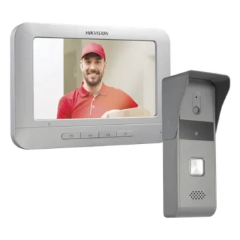 Kit de Videoportero Analógico / Pantalla LCD 7" / Resolución 800x400 / Cámara Pinhole 720x576 @ 30 fps / Ángulo 98° / IP65 / Expandible 3 Monitores y 2 Frentes de Calle