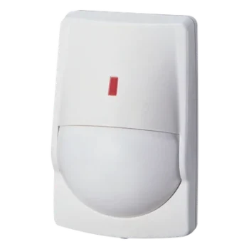 Sensor de Movimiento PIR / Uso en Interior/ Inmunidad a Mascotas / 40' X 40' Cobertura / Compatible con cualquier panel de alarma / Alambrico