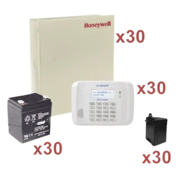Kit de paneles de alarma / 30 unidades VISTA-48LA / Batería y transformador incluidos / Hasta 48 zonas / 3 particiones