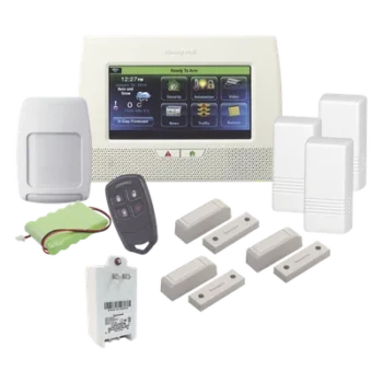 Kit de alarma inalámbrico / Panel pantalla táctil 7" / 3 contactos magnéticos / Sensor de movimiento / Control remoto / Z-Wave