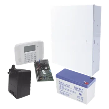 Panel de alarma VISTA-48LA / 3 particiones / 48+16 zonas / Batería 9 Ah / Gabinete y transformador incluidos