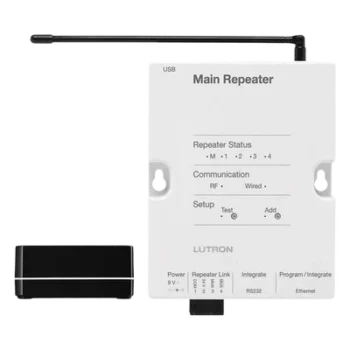 Paquete RadioRA 2 / repetidor principal RF 431-437 MHz / Connect Bridge / 9 m por repetidor / Ethernet, RS232, RS485 / hasta 4 repetidores auxiliares