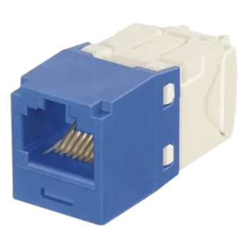 Módulo Jack RJ45 / Cat 6 / Terminación TG sin herramienta / Mini-Com con llaveado por color / UTP / 22-26 AWG