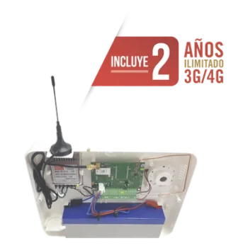 Panel de Alarma Cloud / 2 Años 3G/4G Ilimitado Incluido / 32 Zonas Inalámbricas / 8 Zonas Cableadas / Programación 100% vía WEB y APP gratuita.