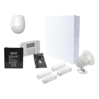 Kit de alarma cableada / panel de 8 zonas + 40 inalámbricas / 3 particiones / AlarmNet IP y celular / Total Connect 2.0