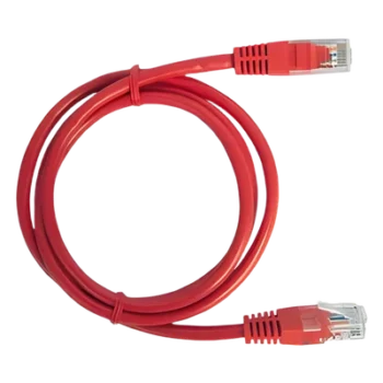 Cable de Parcheo UTP Cat6 / 0.5 m (1.64 ft) / Cobre Puro / Conectores RJ45 Chapados en Oro / Rojo
