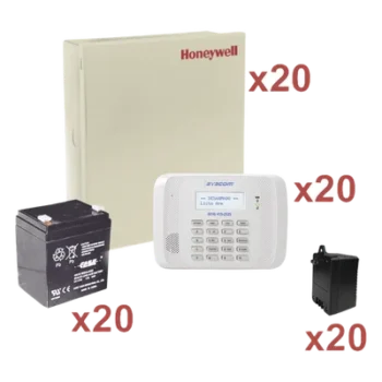 Kit de paneles de alarma / 20 unidades VISTA-48LA / Batería y transformador incluidos / Hasta 48 zonas / 3 particiones