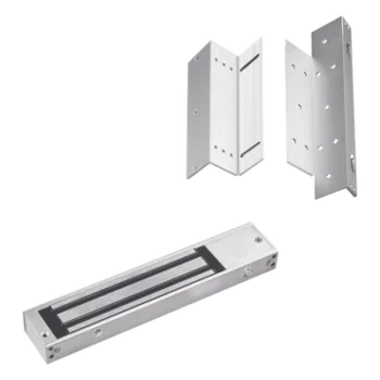 Kit de Control de Acceso / Chapa Magnética 280 kg (600 lbs) / Brackets Ajustables L y Z / LED Indicador de Estado / Aluminio Reforzado