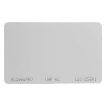 Tag UHF tipo Tarjeta / 960 MHz / EPC GEN 2 / ISO 18000-6C / 85.6 x 54 x 1 mm / Chip Alien H3