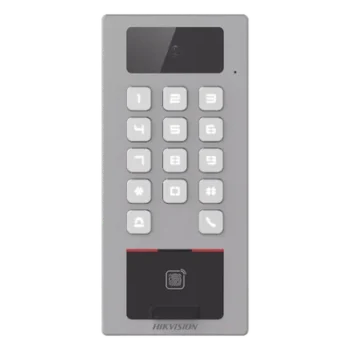 Terminal de Control de Acceso / Videoportero Multiapartamento / 2 Megapixel / IP65 & IK09 / 10,000 Huellas / 100,000 Tarjetas / PoE / 2 Relays / Wi-Fi