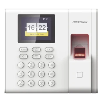 Lector de Control de Acceso y Asistencia / Reconocimiento de Huella <1s / 1,000 Usuarios / 100,000 Eventos / LCD 2.4 Pulgadas / TCP-IP / EM 125 kHz / Batería de Respaldo 2 h