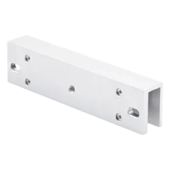 Montaje en U para Chapa Magnética / Puertas de Cristal / Espesor hasta 17 mm / Aldural Anodizado / 185×28×45 mm (7.3×1.1×1.8')