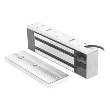 Chapa Magnética / Fuerza de Retención 500 kg (1200 lbs) / IP68 / Voltaje Dual 12/24 VCC / Aluminio Anodizado