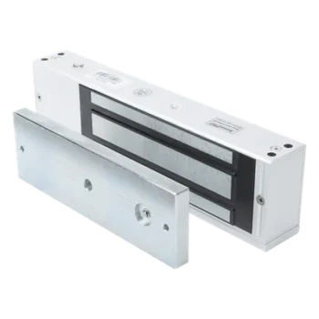 Chapa Magnética Electromagnética / 1200 lbs (544.3 kg) / Doble Voltaje 12/24 VCC / Sensor de Placa / LED Indicador / Interior
