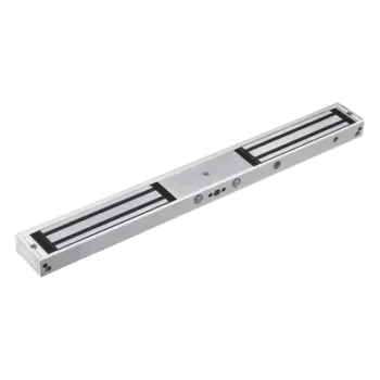 Cerradura Electromagnética Doble / 280 kg (617.3 lb) por Lado / 12/24 VCC / LED de Estado / Sin Magnetismo Residual / Sensor NC/NO