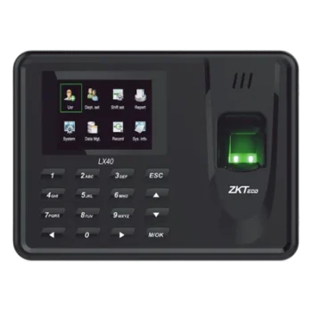 Terminal de Asistencia / Huella Digital / 500 Huellas / 50,000 Eventos / Reportes Excel vía USB / 7.2 x 5.3 x 1.4 in