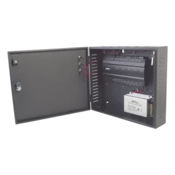 Controlador de Acceso 4 Puertas / 3,000 Huellas / 30,000 Tarjetas / TCP-IP / Gabinete Metálico con Fuente 12V 5A