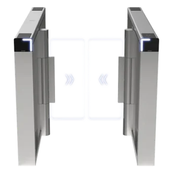 Torniquete Swing / 12,000,000 Ciclos MCBF / 14 Pares IR / Carril 90 cm (35.4 in) / Iluminación LED / Acero Inoxidable SUS304 / Incluye Lectores Mifare y Panel de Acceso