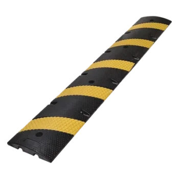 Reductor de Velocidad / 183cm (6 ft) / 5 Franjas Amarillas / Hule Reciclado / 20 Toneladas