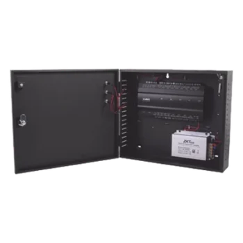 Controlador de Acceso 2 Puertas / 3,000 Huellas / 30,000 Tarjetas / TCP/IP / Gabinete con Fuente 12V 5A / Memoria SD hasta 32GB