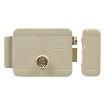 Cerradura Eléctrica / Doble Cerrojo / 12 VCC/VCA / Activación por Pulso 2 s / Exterior Derecha / 129 x 103 x 38 mm