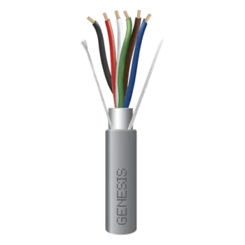 Cable Multiconductor Blindado Plenum / 6x22 AWG / 305 m (1000 ft) / Clasificación CMP-CL3P-FPLP / Color Gris