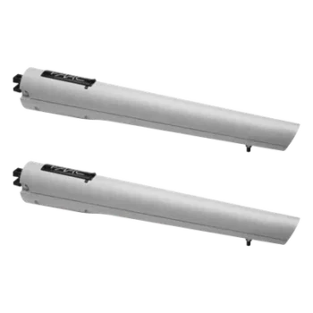 Kit Operadores para Puerta Abatible / Hoja 2.7 m (8.9 ft) / Carga 300 Kg / 20 Ciclos/Hora / 24 VCC / 145 daN / Respaldo de Baterías