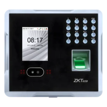 Terminal Multi-Biométrica de Asistencia y Control de Acceso / Reconocimiento Facial, Huella y Tarjeta / 2,000 Usuarios / 1,500 Rostros / 2,000 Huellas / 100,000 Eventos / TCP/IP Wi-Fi USB / ADMS / Pantalla 2.8" TFT