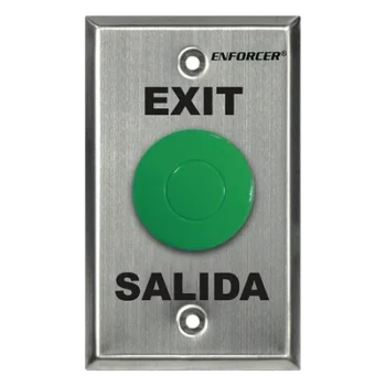 Botón de Salida Tipo Hongo / Contacto NO/NC / 24 VDC / Acero Inoxidable / Montaje en Caja Estándar