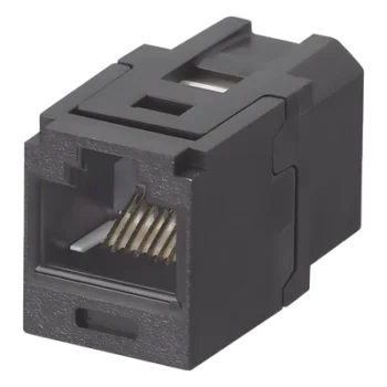 Módulo Acoplador RJ45 / Categoría 6 / Mini-Com / Contactos Chapados en Oro 50 µin / HDBaseT 100 W / -10°C a 65°C