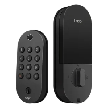 Cerradura Inteligente Wi-Fi / Deadbolt / 6 Métodos Desbloqueo / Huella <0.5s / 100 Huellas + 200 PINs / BHMA Grado 3 / IP54 Exterior / Batería 7800 mAh / Alexa-Google-SmartThings