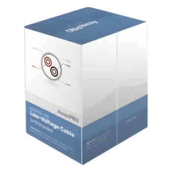 Bobina de cable / 2 conductores / Calibre 18 AWG / FRPVC / 1000 pies / Control de acceso