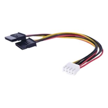 Cable de Alimentación SATA / Doble Corriente / 15 cm (0.49 pies) / Compatibilidad Universal DVR