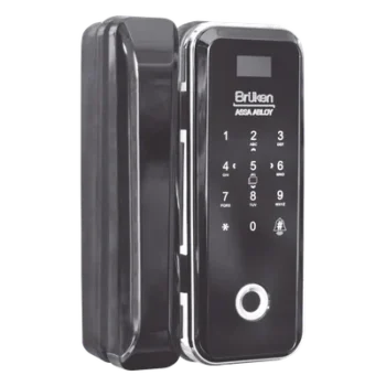 Cerrojo Electrónico / Lector de Huella / Tarjeta y Teclado / 99 Usuarios / Puerta Vidrio 12 mm / Batería AA