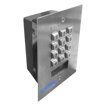 Teclado de Control de Acceso / Antivandálico / 1,200 Usuarios / 3 Relevadores / Salida Wiegand / Lector de Proximidad / Empotrable