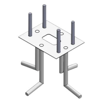 Anclaje de Acero para Barrera Vehicular / Sujeción al Piso / Compatible con Serie XB, XBF y XBS / Instalación Indirecta