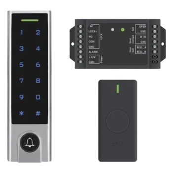 Controlador de Acceso con Teclado Inalámbrico / IP65 / 1000 Tarjetas / 125 kHz / 433 MHz / 30 m (98.4 ft) / -40 a 60 °C