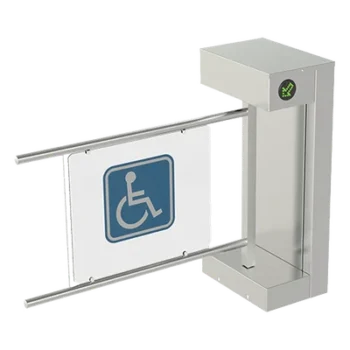 Torniquete Motorizado de Cortesía / Flujo 15 Personas/min / Apertura 2.2 s / IP54 / -20°C a +68°C / Bidireccional / 110-240 VCA