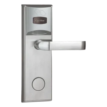 Cerradura Electrónica para Hotel / MIFARE® 13.56 MHz / 5 Pestillos / Acero Inoxidable / 224 Eventos / Apertura de Emergencia / Puerta Derecha / 35-55 mm
