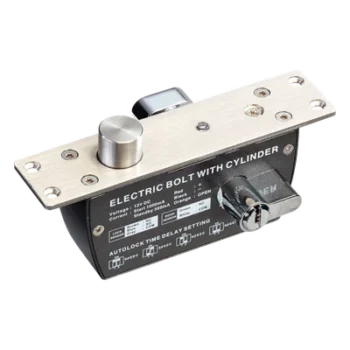 Cerradura de Perno Eléctrica / 2000 kg de Fuerza de Sujeción / Fail Safe 12 VCC / Temporizador 0-9 s / Sensor de Puerta NO/NC/COM / 500000 Ciclos