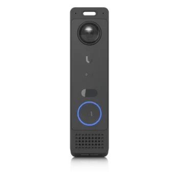 Video Portero IP / Dual Cámara 5 MP + 8 MP / Audio Bidireccional / IR 5 m (16.4 ft) / Detección Inteligente y Reconocimiento Facial / NFC / PoE+