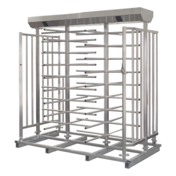 Torniquete Doble de Cuerpo Completo / Acero Inoxidable 304 / 25 Personas/min / 110 VAC / Apertura Automática en Emergencias