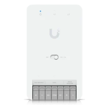 Hub de Control de Acceso / Una Puerta / PoE++ / Terminal 12V / 2 Lectores o Cámaras / DIN Rail / Interior