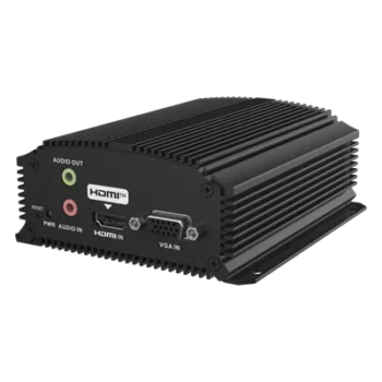 Codificador de Vídeo IP / 4K / H.265 / Entrada HDMI y VGA / Audio / RS-485 / Micro SD 128 GB