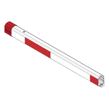Brazo Octagonal para Barrera Vehicular / Aluminio 4.26 m (14 ft) / Reflectantes Integrados / Compatible Iluminación Rojo-Verde / Diseño Modular