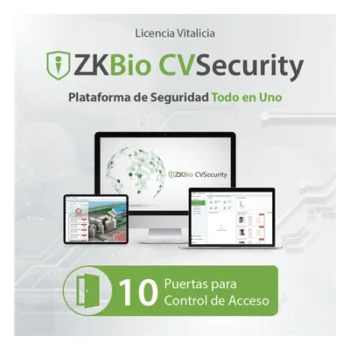 Licencia de Software / Control de Acceso / 10 Puertas / Biométrico Green Label / Vitalicia