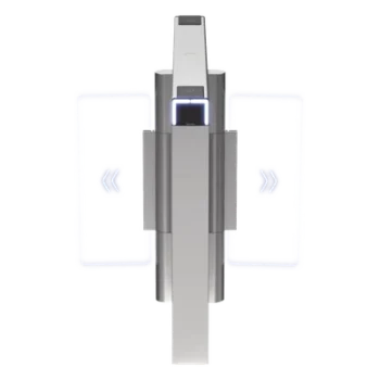 Módulo Central de Expansión para Torniquete Swing / Carril 90 cm (35.4 in) / Iluminación LED / Servomotor 12 Millones de Ciclos / 14 Pares de Sensores IR / Acero Inoxidable SUS304