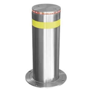 Bolardo Hidráulico Antiembestida / 220 mm × 600 mm (0.72 ft × 1.97 ft) / Acero Inoxidable 304 / 200,000 J / Ciclo 4 s / 100 Ciclos/h