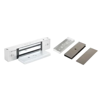 Kit de Control de Acceso / Chapa Magnética 1200 lbs (545 kg) / Montaje en U para Puerta de Cristal / Uso Interior / Certificación UL / Doble Voltaje 12/24 VDC