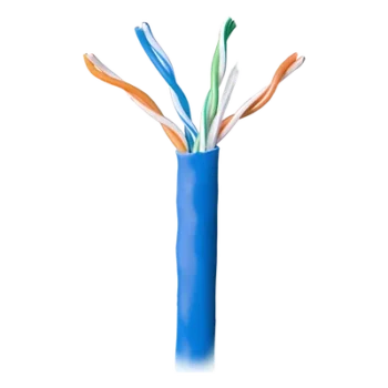 Bobina de Cable Par Trenzado / CAT 5e / CMR / 305m (1000 pies) / 4 Pares / Cobre Sólido AWG 24 / Azul / -20°C a 75°C